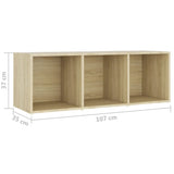 3 Piece TV Cabinet Set Sonoma Oak Engineered Wood - Extra Image