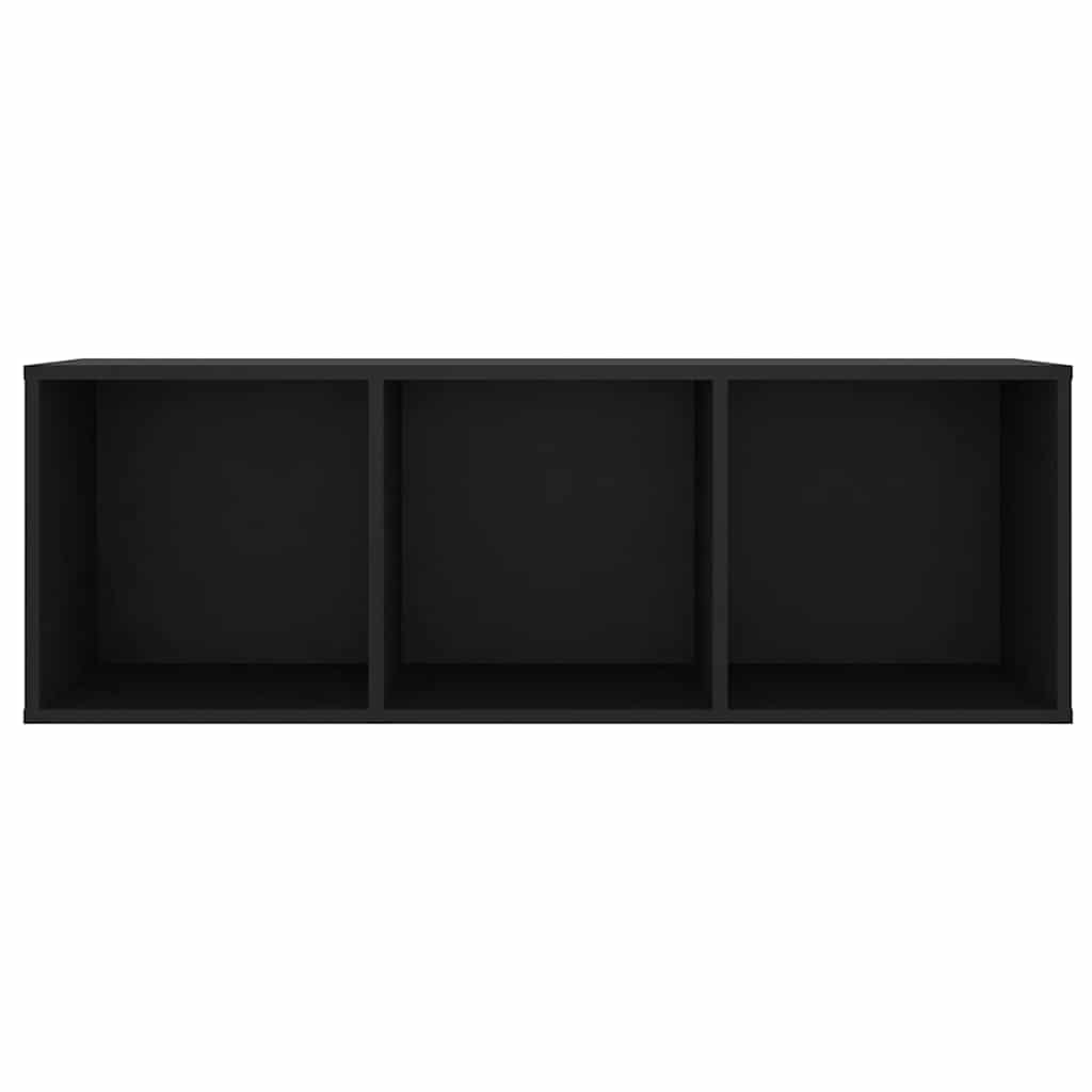 4 Piece TV Cabinet Set Black 107x35x37 cm Engineered Wood