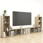 4 Piece TV Cabinet Set Sonoma Oak 107x35x37 cm Engineered Wood
