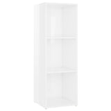 TV Cabinets 4 pcs High Gloss White 107x35x37 cm Engineered Wood