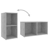 6 Piece TV Cabinet Set Concrete Grey Engineered Wood - 45-Degree Angle