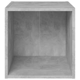 6 Piece TV Cabinet Set Concrete Grey Engineered Wood - Close-Up Angle