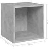 6 Piece TV Cabinet Set Concrete Grey Engineered Wood - Extra Image