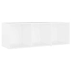3 Piece TV Cabinet Set White Engineered Wood