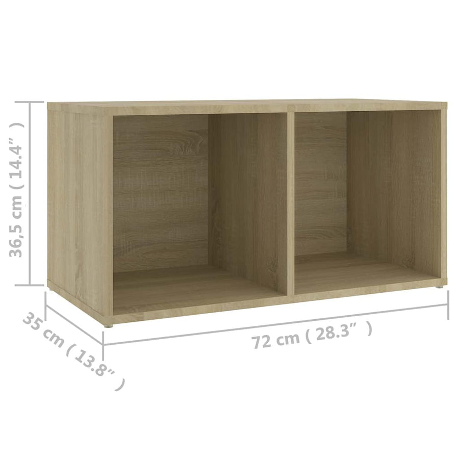 3 Piece TV Cabinet Set Sonoma Oak Engineered Wood