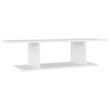 Wall Mounted TV Cabinet White 103x30x26.5 cm - Front View