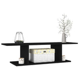 Wall Mounted TV Cabinet Black 103x30x26.5 cm - Side View
