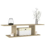 Wall Mounted TV Cabinet Sonoma Oak 103x30x26.5 cm - Side View