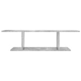 Wall Mounted TV Cabinet Concrete Grey 103x30x26.5 cm - Top-Down View