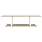 Wall Mounted TV Cabinet White and Sonoma Oak 103x30x26.5 cm