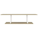 Wall Mounted TV Cabinet White and Sonoma Oak 103x30x26.5 cm