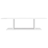Wall Mounted TV Cabinet High Gloss White 103x30x26.5 cm - Top-Down View