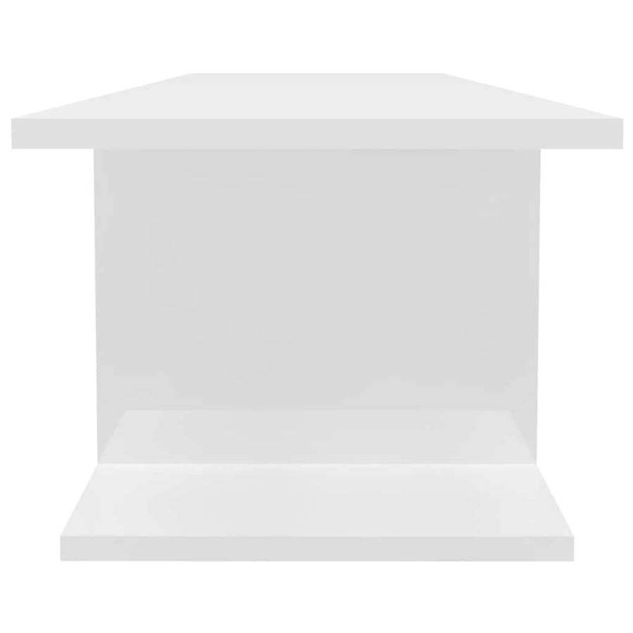 Wall Mounted TV Cabinet High Gloss White 103x30x26.5 cm