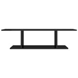 Wall Mounted TV Cabinet High Gloss Black 103x30x26.5 cm - Top-Down View