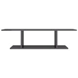 Wall Mounted TV Cabinet High Gloss Grey 103x30x26.5 cm - Top-Down View