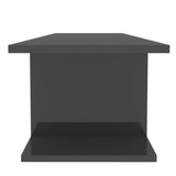 Wall Mounted TV Cabinet High Gloss Grey 103x30x26.5 cm - 45-Degree Angle
