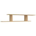 Wall-Mounted TV Shelf Sonoma Oak 125x18x23 cm Engineered Wood
