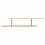 Wall-Mounted TV Shelf Sonoma Oak 125x18x23 cm Engineered Wood