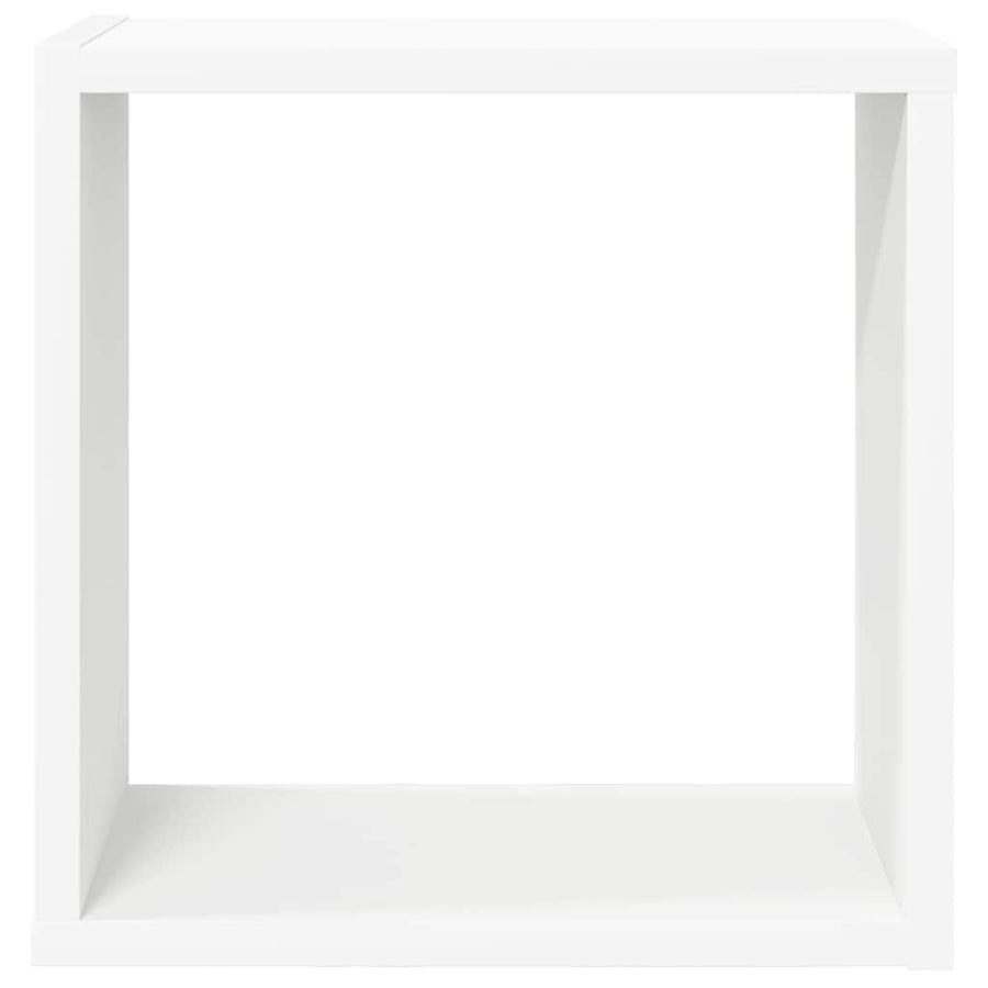 Wall Cube Shelves 4 pcs White 30x15x30 cm