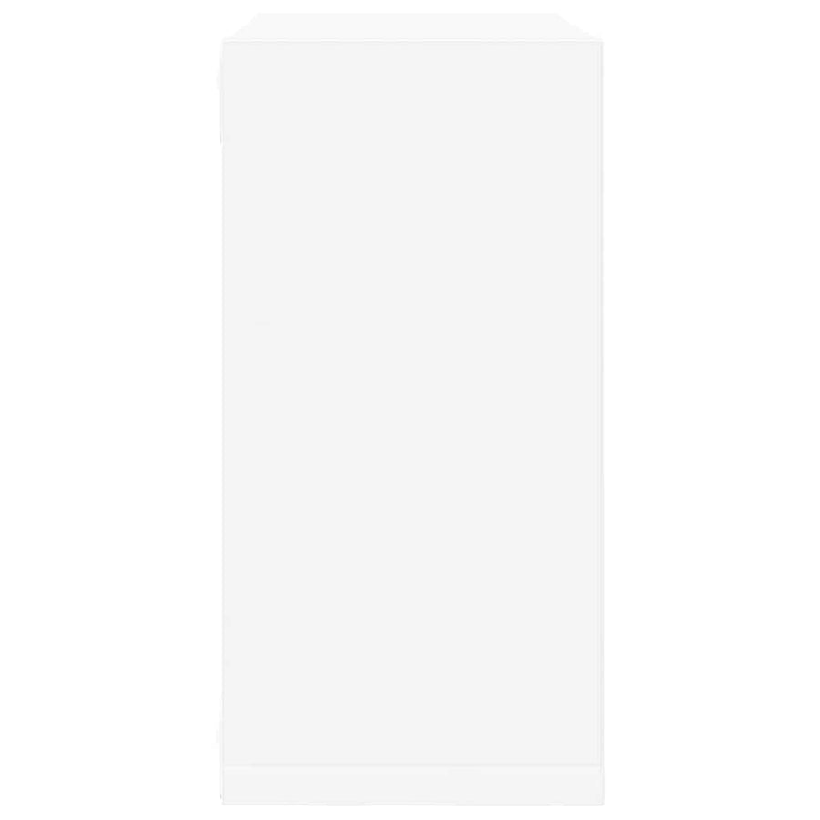 Wall Cube Shelves 4 pcs White 30x15x30 cm