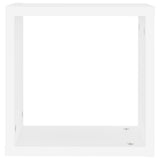 Wall Cube Shelves 4 pcs White 30x15x30 cm