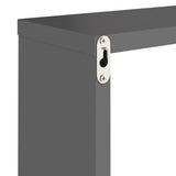 Wall Cube Shelves 2 pcs Grey 30x15x30 cm - Extra Image