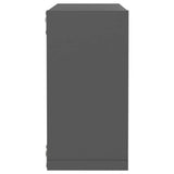 Wall Cube Shelves 4 pcs Grey 30x15x30 cm