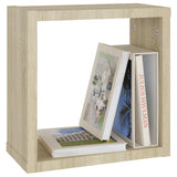 Wall Cube Shelves 2 pcs Sonoma Oak 30x15x30 cm - Top-Down View