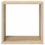 Wall Cube Shelves 2 pcs Sonoma Oak 30x15x30 cm