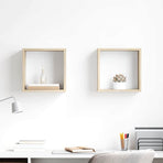 Wall Cube Shelves 2 pcs Sonoma Oak 30x15x30 cm