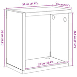 Wall Cube Shelves 6 pcs Sonoma Oak 30x15x30 cm - Extra Image