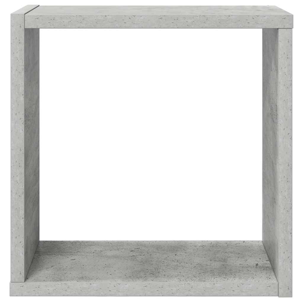 Wall Cube Shelves 2 pcs Concrete Grey 30x15x30 cm