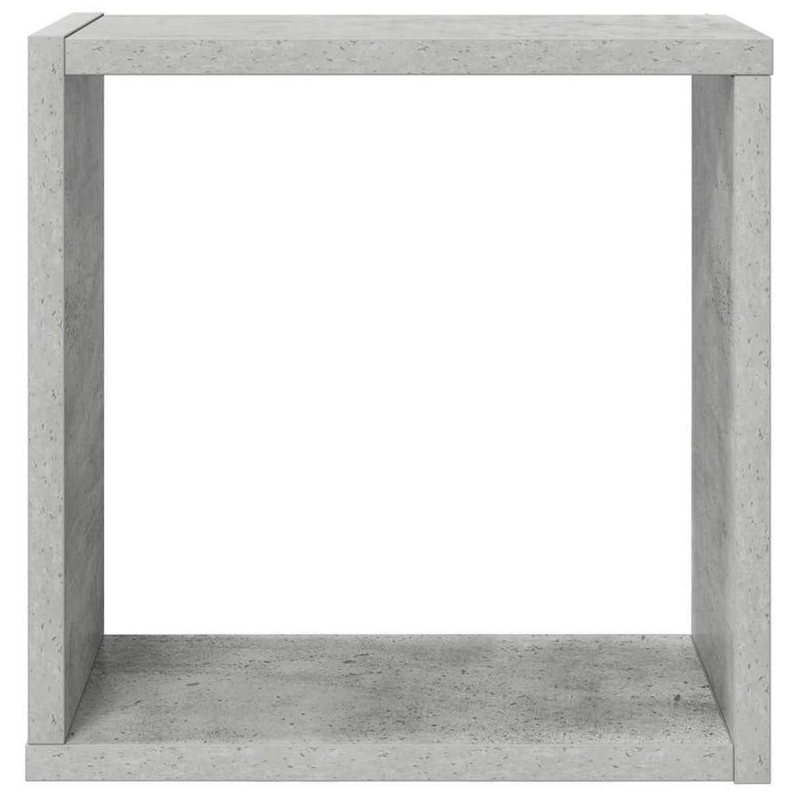 Wall Cube Shelves 4 pcs Concrete Grey 30x15x30 cm