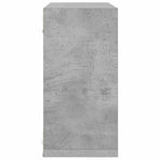 Wall Cube Shelves 4 pcs Concrete Grey 30x15x30 cm