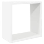 Wall Cube Shelves 4 pcs White and Sonoma Oak 30x15x30 cm