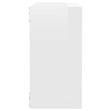 Wall Cube Shelves 6 pcs High Gloss White 30x15x30 cm - Extra Image