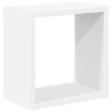 Wall Cube Shelves 2 pcs White 26x15x26 cm