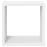 Wall Cube Shelves 2 pcs White 26x15x26 cm - 45-Degree Angle