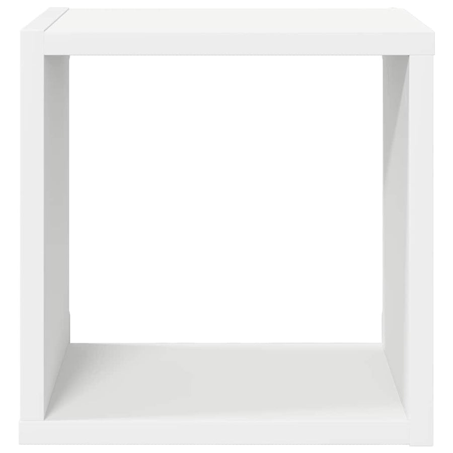 Wall Cube Shelves 4 pcs White 26x15x26 cm