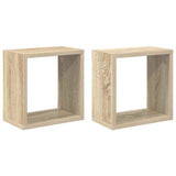 Wall Cube Shelves 2 pcs Sonoma Oak 26x15x26 cm