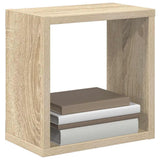 Wall Cube Shelves 2 pcs Sonoma Oak 26x15x26 cm - Top-Down View