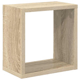 Wall Cube Shelves 2 pcs Sonoma Oak 26x15x26 cm - 45-Degree Angle