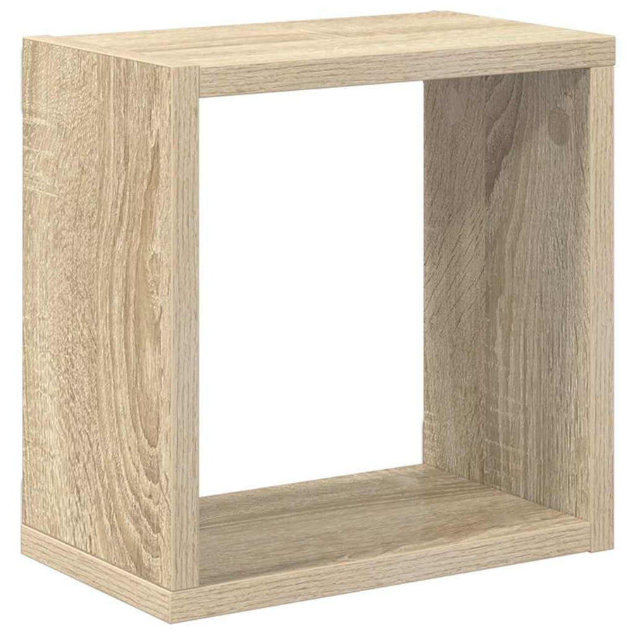 Wall Cube Shelves 2 pcs Sonoma Oak 26x15x26 cm