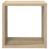 Wall Cube Shelves 2 pcs Sonoma Oak 26x15x26 cm - Rear View