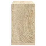 Wall Cube Shelves 2 pcs Sonoma Oak 26x15x26 cm - Close-Up Angle