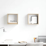Wall Cube Shelves 2 pcs Sonoma Oak 26x15x26 cm