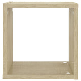 Wall Cube Shelves 4 pcs Sonoma Oak 26x15x26 cm