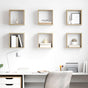 Wall Cube Shelves 6 pcs Sonoma Oak 26x15x26 cm