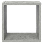 Wall Cube Shelves 4 pcs Concrete Grey 26x15x26 cm