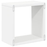 Wall Cube Shelves 2 pcs White and Sonoma Oak 26x15x26 cm - Extra Image